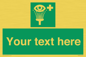 Custom Eye Wash Station Sign